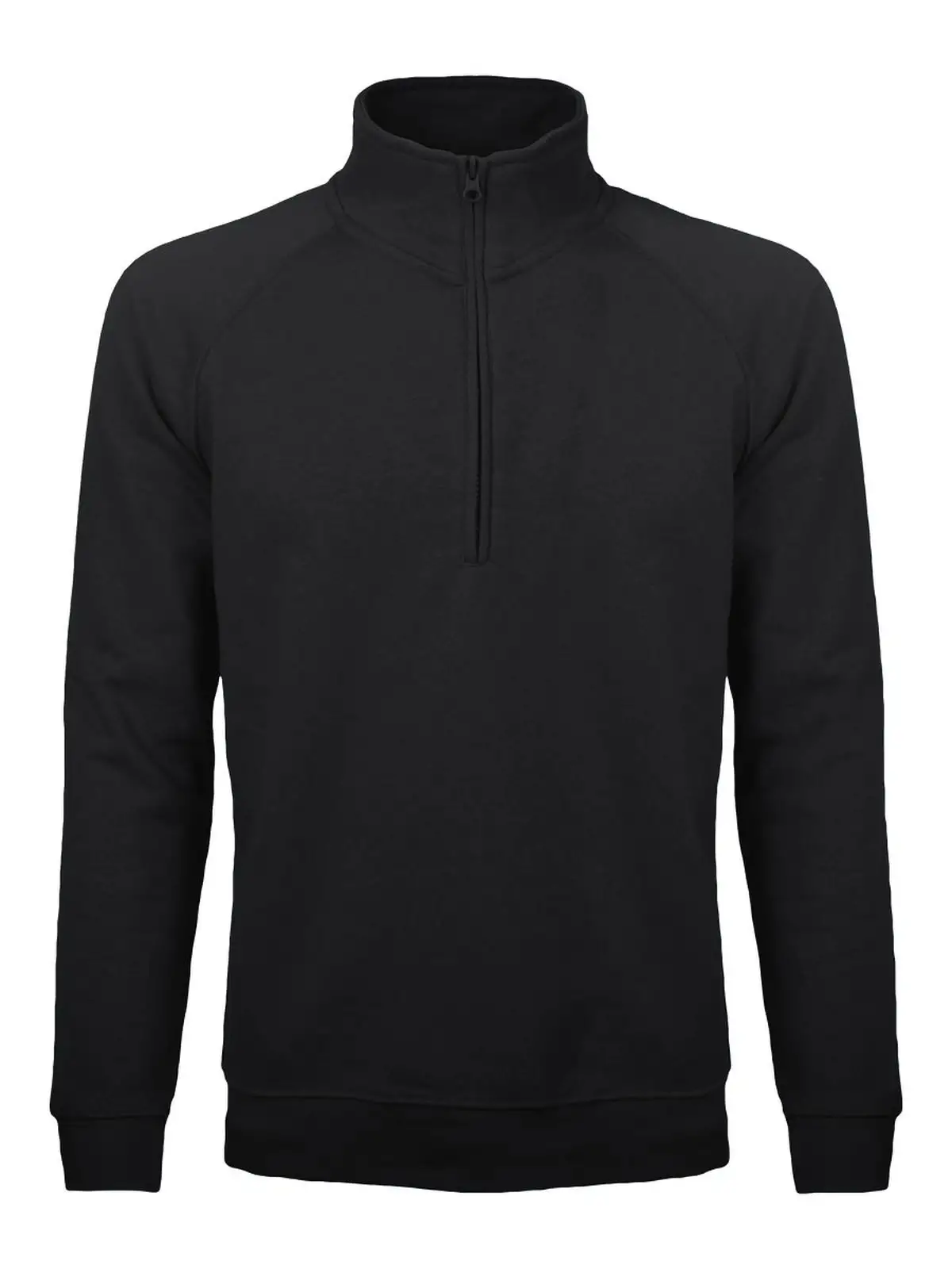 Felpa mezza zip Raglan