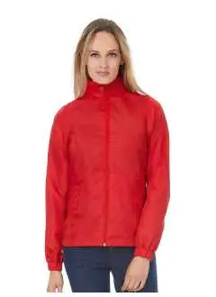 100% polyester taffetas. Coupe-vent urbain femme doublé, coupe-froid, imperméable, duo concept, capuchee ergonomique se repliant dans le col, fermeture velcro, coutures protégées aux épaules, poignets élastiqués, panneaux latéraux ajustés, Zips ton sur ton, 2 poches devant à rabat, poche intérieure.