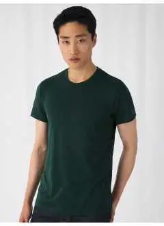 50% poliéster, 25% algodón , 25% viscosa. Camiseta mezcla de poliéster en un innovador tejido Triblend, sin etiqueta.