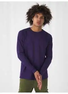 100% algodón prelavado, hilo de malla continua. Camiseta manga larga con construcción tubular, costilla de cuello fino, etiqueta satinada, tejido resistente y pesado (190gsm). Col. SG620: 85% alg. 15% vis.