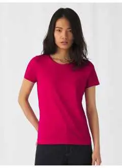 100% coton ring spun. T-shirt manches courtes, basique et moderne pour femme. Col. SG620: 85% cot. 15% visc.