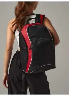 100% Polyester 600D et Nylon 420D. Sac à dos, dimensions: 45x32x23 cm.Capacité: 21 Litres. Surface imprimable: 17 x 17 cm. Étiquette amovible.