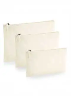 100% cotone organico GOTS. Pochette con Zip in metallo anticato per un effetto vintage. Etichetta strappabile. Dimensioni: S: 20x11,5 cm, M: 22x16 cm, L: 28x20 cm