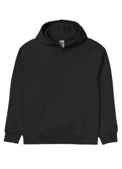 Tissu PST: intérieur en polyester, couche extérieure 100% coton. Sweat enfants unisexe capuche doublée. Intérieur gratté, grande poche kangourou, ceinture et poignets en côtes, étiquette détachable.