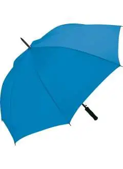 100% poliester. Paraguas con apertura automática, lamas flexibles de fibra de vidrio, sistema cortaviento, mango recto blando, alta protección contra la corrosión gracias al galvanizado negro del mástil de acero. Diámetro: 120 cm, longitud cuando está cerrado: 95 cm, 8 paneles.