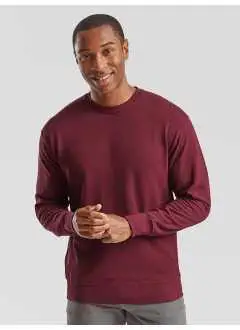 80% coton Fil Belcoro, 20% polyester. Sweat léger et non gratté. Bas, col et poignets en côte coton/Lycra. Fil Belcoro pour plus de douceur, structure tubulaire. Étiquette amovible.