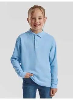 65% polyester, 35% coton. Polo en maille piquée facile à entretenir. Deux boutons ton sur ton, poignets en côte avec élasthanne. (Col. 30: 170 g/m²).