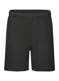 100% poliéster. Pantalones cortos transpirables con cinturilla elástica y cordón tono sobre tono, secado rápido.