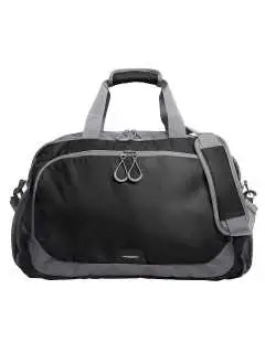100% poliestere 420d e ripstop. Borsone dotato di ampio scomparto principale e tasca anteriore a zip con elemento catarifrangente, scomparti laterali retinati, vano portascarpe, maniglie con presa imbottita, tracolla regolabile. Capacita': Dimensioni: 48 x 33 x 22 cm, capacita': 32 litri, area di stampa: 32 x 13 cm,
