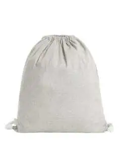 100% cotone pre-riciclato. Sacco leggero richiudibile, scomparto principale con coulisse. Dimensioni: 38x42 cm. Area personalizzabile: 28x31 cm.