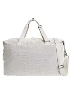 Coton-Polyester. Coton/polyester. Grand compartiment principal à zip double curseur, fond rembourré et poche intérieure avec fermeture Éclair, poche avec fermeture Éclair à larrière, accessoires métalliques de haute qualité, bandoulière amovible et réglable, poignées réglables, fixation latérale par bouton pression. Taille: 52x28x26 cm. Surface imprimable: frontale 33x20 cm.