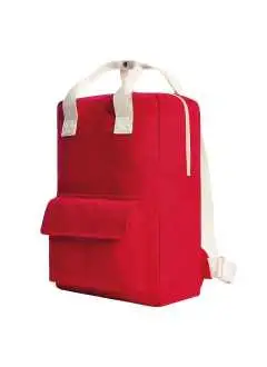 100% cotone. Zaino urban con scomparto principale con zip, tasca interna piatta, tasca anteriore con chiusura a velcro, spallacci in cotone regolabili. Dimensioni: 27 x 38 x 13 cm, area di stampa su tasca anteriore: 17 x 4,5 cm, sulla parte frontale 21 x 7 cm, capacità 18 L.