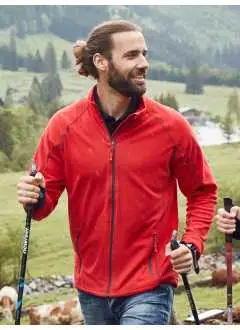 100% polyester. Veste polaire outdoor légère, Tissu extérieur (190 g/m²). Tissage serré et lisse , Col montant, Zip contrasté avec protège-menton, Coutures contrastées, 2 poches latérales zippées.