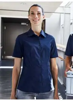50% algodón, 50% poliester. Camisa mujer 