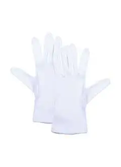 100% coton. Gants de serveur Tunis, 13 g/pìece, transpirants, respecteux de la peau, EN 420. Pouce ergonomique, protège les mains et les produits, 1 paire. Taille unique.