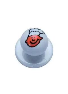Bottoni rimovibile per casacca da chef in pacco da 12 pezzi. Colore bianco con disegno. Da abbinare a KKL1 o KKL4.