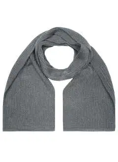 100% poliacrilico. Sciarpa lavorata a maglia grossa con frange Misura: lunghezza 165 cm, larghezza 25 cm.