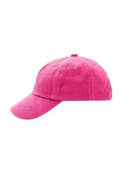 100% algodón. Gorro niños con visera, talla: 54 cm, a partir de los 4 años, cierre en velcro.