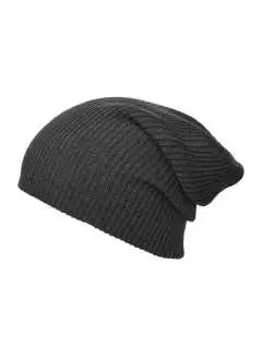 100% poliacrilico. Gorro largo, tricoté, doble costuras, 50 g.