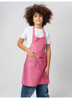 65% polyester, 35% coton. Tablier pour enfants avec poche avant à 2 compartiments, réglable avec boucle en métal.