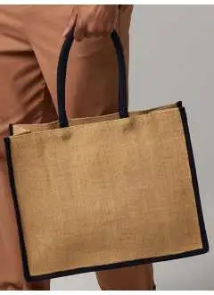 Natural Starched Jute Classic Shopper