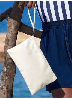 Canvas Wristlet Pouch
