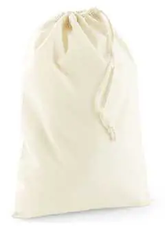 100% coton recyclé. Sac à cordelette réalisé à partir de coton 100% recyclé pré-consommation. Cordons en coton recyclé. Coton recyclé certifié GRS, Certification par Control Union (CU811033). Étiquette amovible. Dimensions XXS: 10x15 cm, cap. 0,25 lt. - XS: 14x20 cm, cap. 1 lt. - S: 25x30 cm, cap. 3 lt. - M: 30x45 cm, cap. 8 lt. - L: 40x50 cm, cap. 14 lt.  - XL: 49x75 cm, cap. 38 lt.