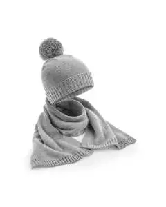Knitted Scarf and Beanie Gift Set
