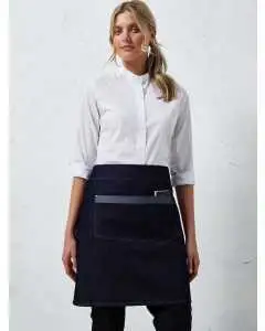 "Domain" Contrast Denim Waist Apron