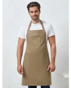 Cotton Chino Bib Apron