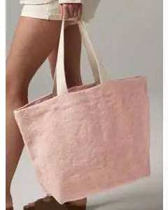 Soft Washed Jute Beach Bag 