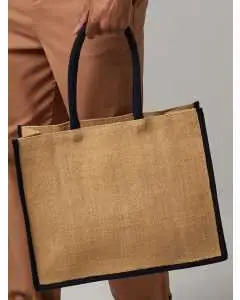 Natural Starched Jute Classic Shopper