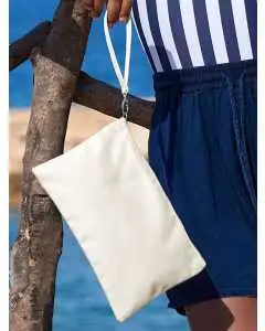 Canvas Wristlet Pouch