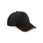 black/orange