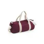 burgundy/off white