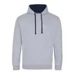 heather grey/french navy