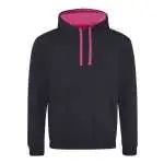 jet black/hot pink