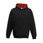 jet black/fire red