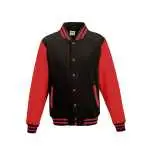 jet black/fire red