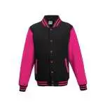 jet black/hot pink