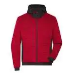 red-melange/black