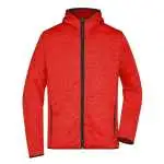 red-melange/black