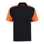 black/orange