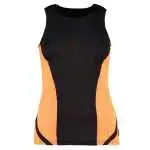black/fluorescent orange