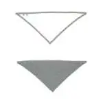 white/heather grey melange
