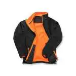 black/orange