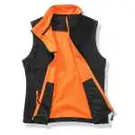 black/orange