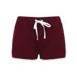 burgundy/white