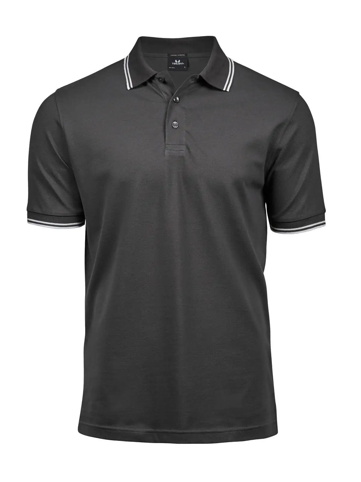 Luxury Stripe Stretch Polo